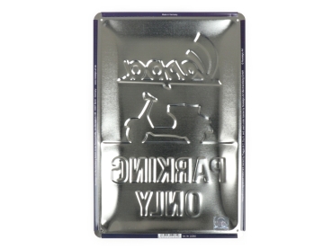 Blechschild - NOSTALGIC ART - Vespa Parking Only